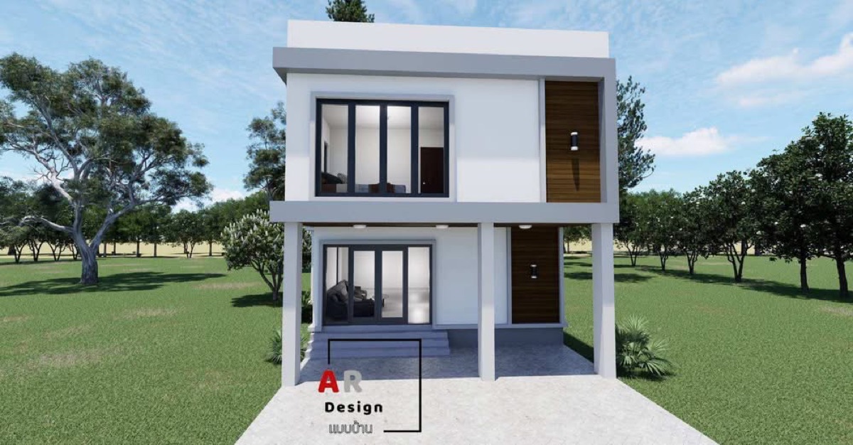 แบบบ้านสองชั้น สไตล์โมเดิร์น